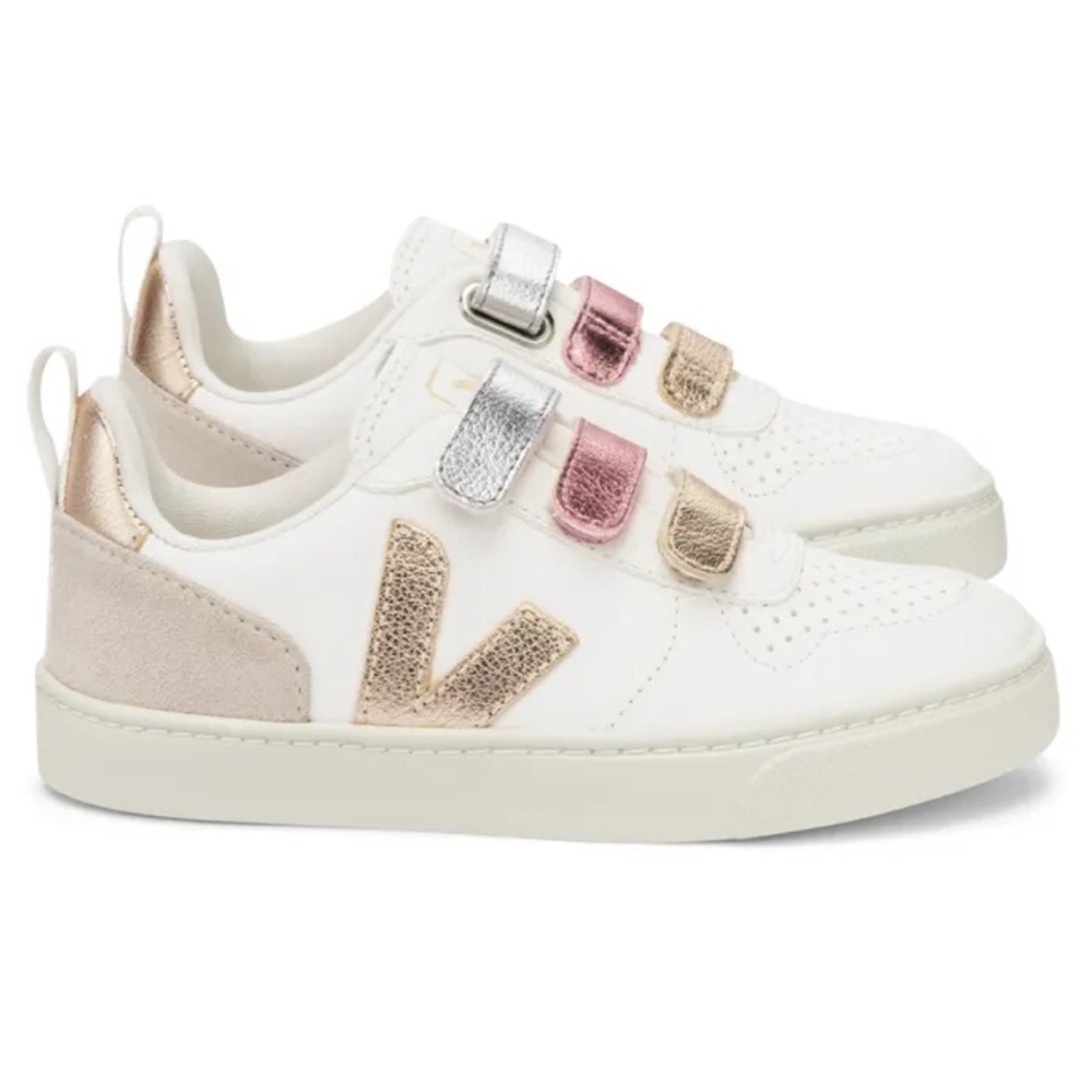 Vejas V-10 CHROMEFREE LEATHER MULTICO WHITE SHINY